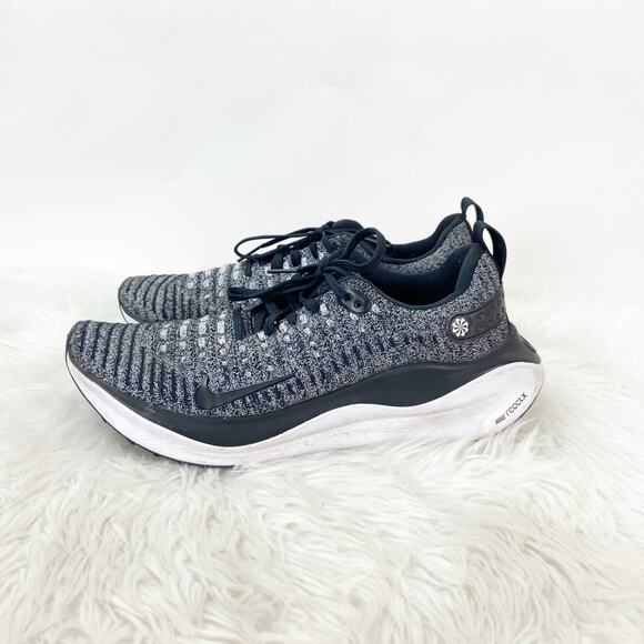 Nike US 9 Womens Oreo Black/Black-White InfinityRN 4 Low Top Running Sneaker - Picture 8 of 14